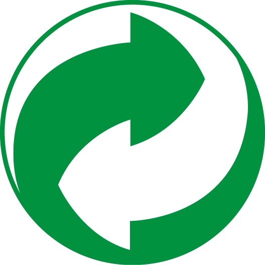 Logo rond vert recyclage