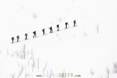 Cordée en ski ; Ski rope