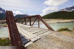 Pont de bois au dessus du Rio Canadon de los Toros