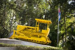 Bulldozer de l'attaque du train de Santa Clara