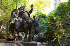 Statue de Don Quichote dans la vieille ville