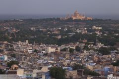 Vue sur la ville bleue