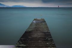 Ponton sur le Lac léman