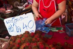 Ramboutan sur le marché