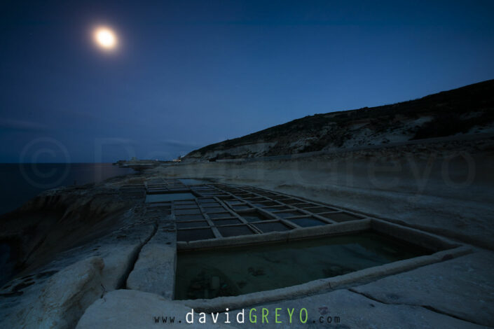 Salins à la pleine lune