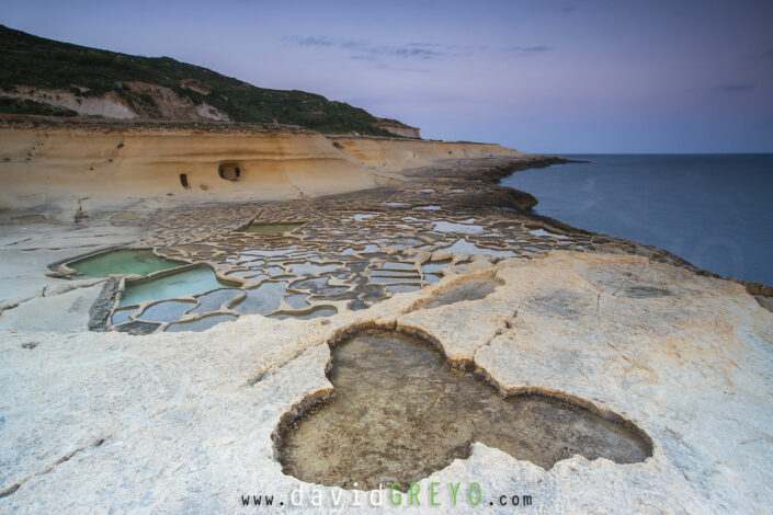 Salins au soleil levant