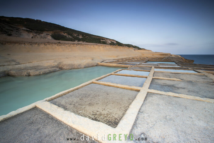 Salins au soleil levant